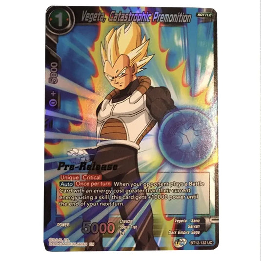 Dragon Ball Super - B12 - Vicious Rejuvenation - Pre-release - Vegeta, Catastrophic Premonition - BT12-132