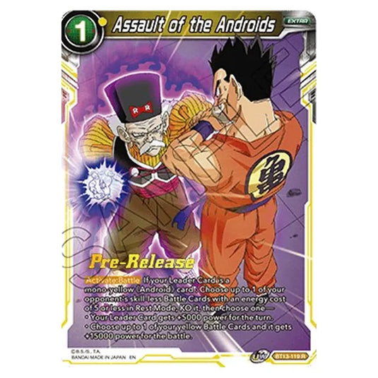 Dragon Ball Super - B13 - Supreme Rivalry - Pre-release - Assault of the Androids - BT13-119