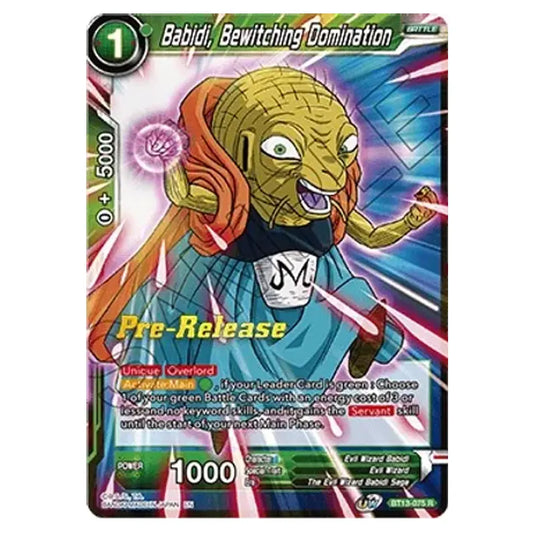 Dragon Ball Super - B13 - Supreme Rivalry - Pre-release - Babidi, Bewitching Domination - BT13-075