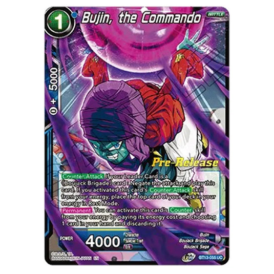 Dragon Ball Super - B13 - Supreme Rivalry - Pre-release - Bujin, the Commando - BT13-055