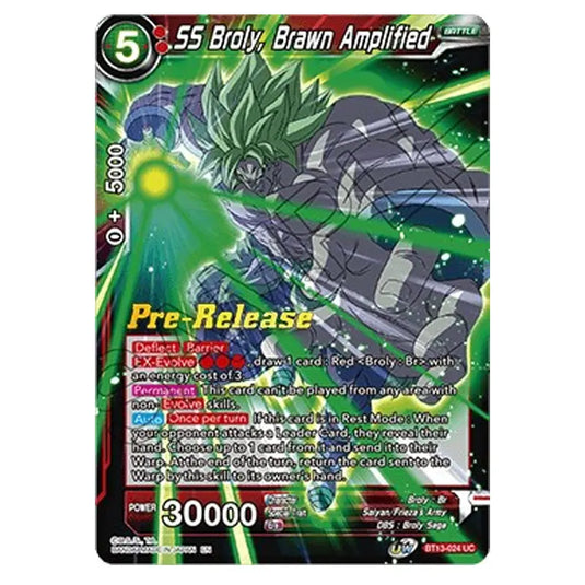 Dragon Ball Super - B13 - Supreme Rivalry - Pre-release - SS Broly, Brawn Amplified - BT13-024