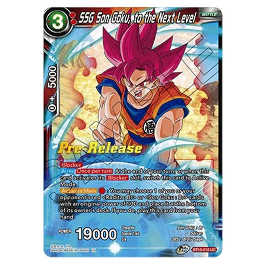 Dragon Ball Super - B13 - Supreme Rivalry - Pre-release - SSG Son Goku, to the Next Level - BT13-018