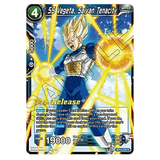 Dragon Ball Super - B13 - Supreme Rivalry - Pre-release - SS Vegeta, Saiyan Tenacity - BT13-039