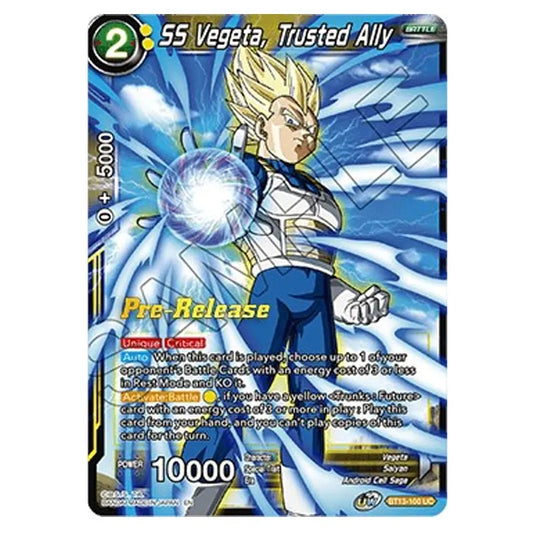 Dragon Ball Super - B13 - Supreme Rivalry - Pre-release - SS Vegeta, Trusted Ally - BT13-100