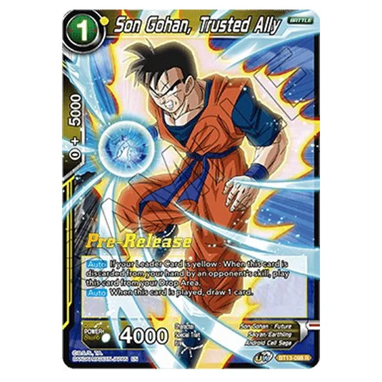 Dragon Ball Super - B13 - Supreme Rivalry - Pre-release - Son Gohan, Trusted Ally - BT13-098