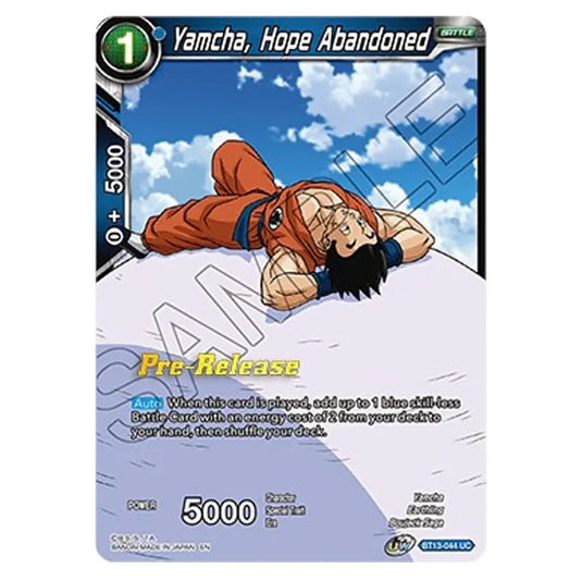 Dragon Ball Super - B13 - Supreme Rivalry - Pre-release - Yamcha, Hope Abandoned - BT13-044