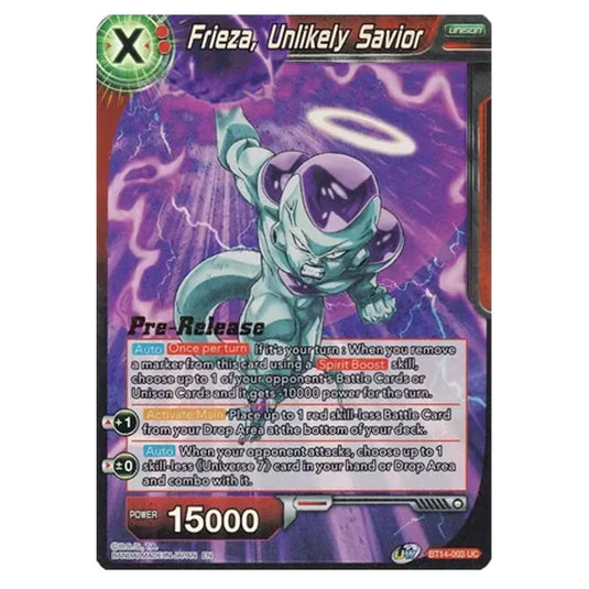 Dragon Ball Super - B14 - Cross Spirits - Pre-release - Frieza, Unlikely Savior - BT14-003