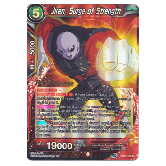 Dragon Ball Super - B14 - Cross Spirits - Pre-release - Jiren, Surge of Strength - BT14-015