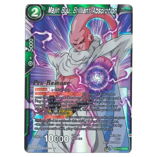 Dragon Ball Super - B14 - Cross Spirits - Pre-release - Majin Buu, Brilliant Absorption - BT14-079