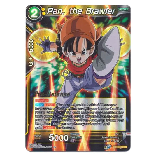 Dragon Ball Super - B14 - Cross Spirits - Pre-release - Pan, the Brawler - BT14-100