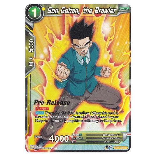 Dragon Ball Super - B14 - Cross Spirits - Pre-release - Son Gohan, the Brawler - BT14-098