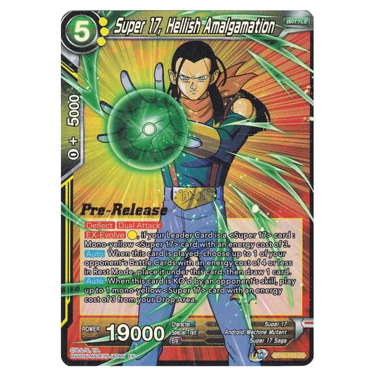 Dragon Ball Super - B14 - Cross Spirits - Pre-release - Super 17, Hellish Amalgamation - BT14-113