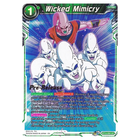 Dragon Ball Super - B14 - Cross Spirits - Pre-release - Wicked Mimicry - BT14-090