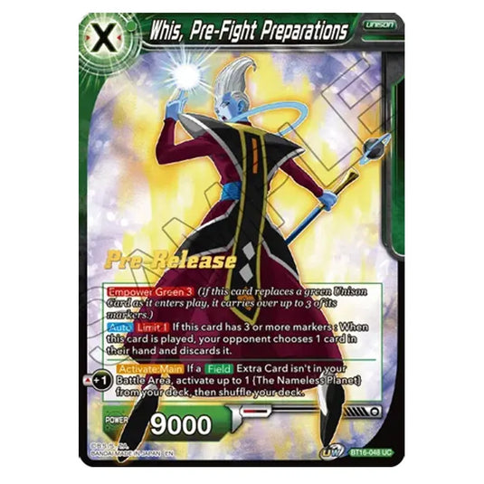 Dragon Ball Super - B16 - Realm Of The Gods - Pre-release - Whis, Pre-Fight Preparations - BT16-048 (Foil)