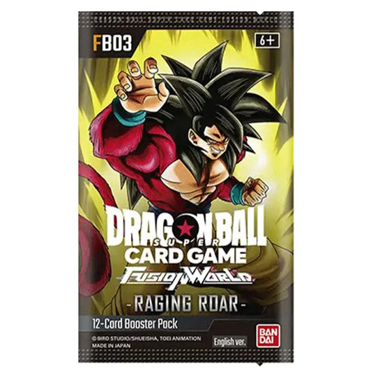 Dragon Ball Super Card Game - Fusion World - Raging Roar - Booster Pack