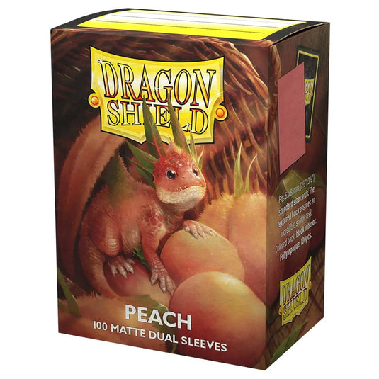 Dragon Shield - Standard Dual Matte Sleeves - Peach - (100 Sleeves)