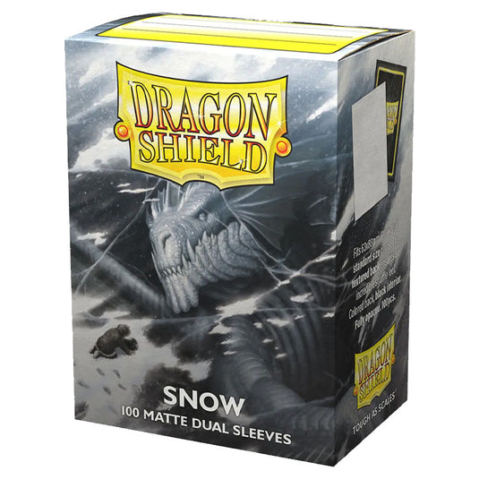 Dragon Shield - Standard Dual Matte Sleeves - Snow - (100 Sleeves)