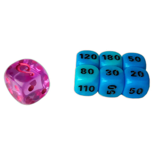 Pokemon - Sword & Shield - Evolving Skies - Dice Purple/Blue (7 Pack)