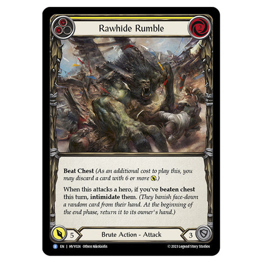 Flesh & Blood - Heavy Hitters - Rawhide Rumble (Yellow) - HVY024