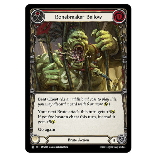 Flesh & Blood - Heavy Hitters - Bonebreaker Bellow (Red) - HVY041