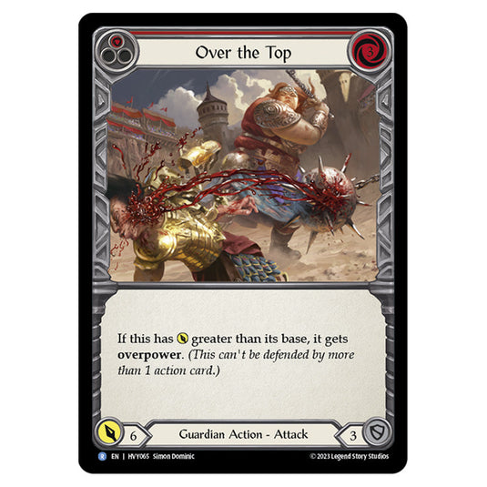 Flesh & Blood - Heavy Hitters - Over the Top (Red) (Rainbow Foil) - HVY065-RF