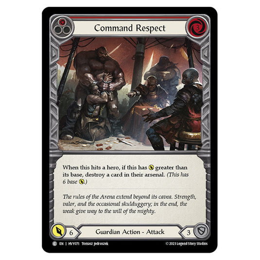 Flesh & Blood - Heavy Hitters - Command Respect (Red) - HVY071