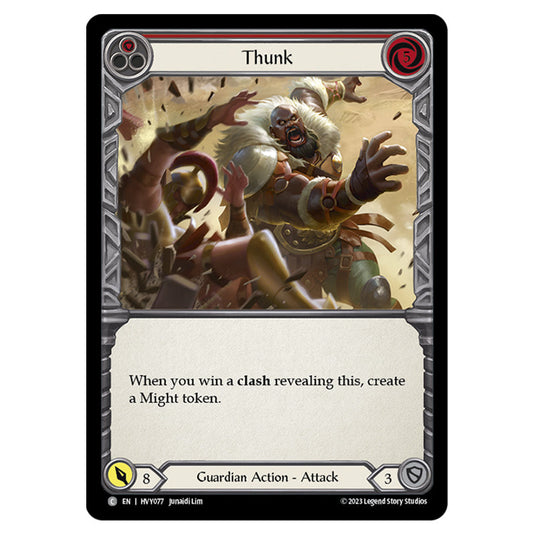 Flesh & Blood - Heavy Hitters - Thunk (Red) (Rainbow Foil) - HVY077-RF