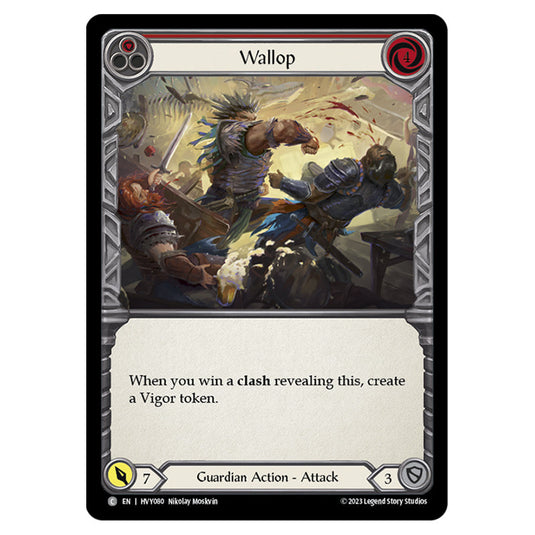 Flesh & Blood - Heavy Hitters - Wallop (Red) (Rainbow Foil) - HVY080-RF