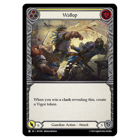 Flesh & Blood - Heavy Hitters - Wallop (Yellow) - HVY081