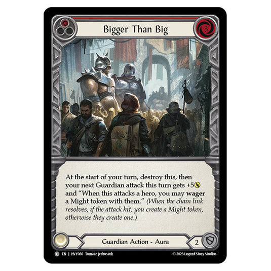 Flesh & Blood - Heavy Hitters - Bigger Than Big (Red) (Rainbow Foil) - HVY086-RF