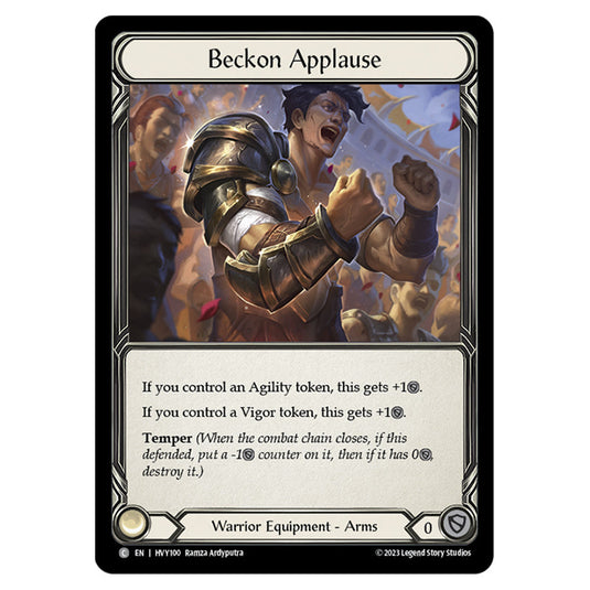 Flesh & Blood - Heavy Hitters - Beckon Applause (Cold Foil) - HVY100-CF