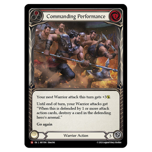 Flesh & Blood - Heavy Hitters - Commanding Performance (Rainbow Foil) - HVY104-RF