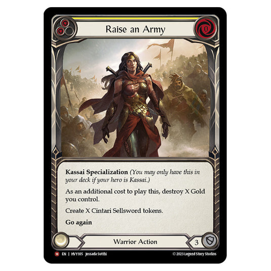 Flesh & Blood - Heavy Hitters - Raise an Army (Rainbow Foil) - HVY105-RF