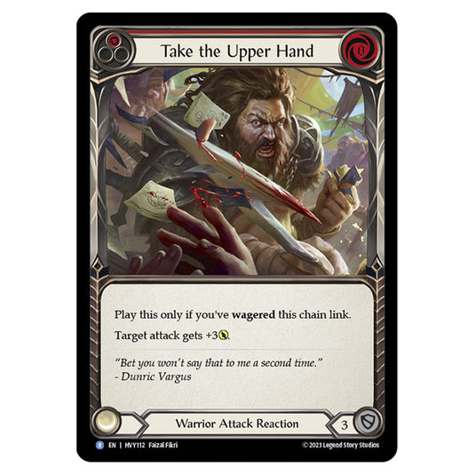 Flesh & Blood - Heavy Hitters - Take the Upper Hand (Red) (Rainbow Foil) - HVY112-RF