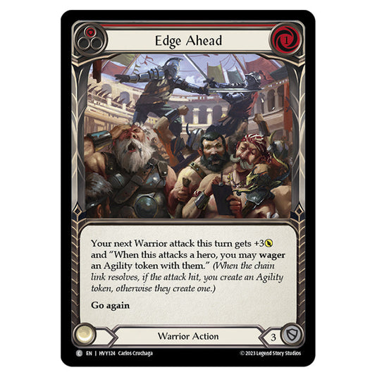 Flesh & Blood - Heavy Hitters - Edge Ahead (Red) (Rainbow Foil) - HVY124-RF