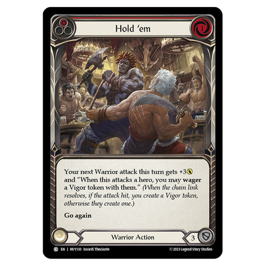 Flesh & Blood - Heavy Hitters - Hold 'em (Red) - HVY130