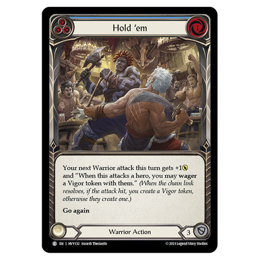 Flesh & Blood - Heavy Hitters - Hold 'em (Blue) - HVY132