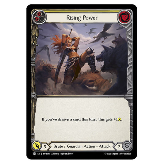 Flesh & Blood - Heavy Hitters - Rising Power (Yellow) - HVY147