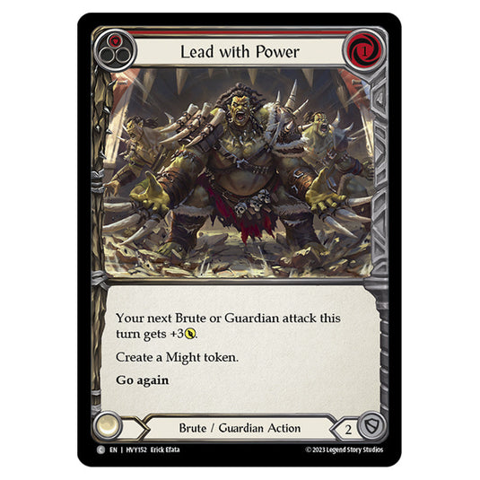 Flesh & Blood - Heavy Hitters - Lead with Power (Red) - HVY152