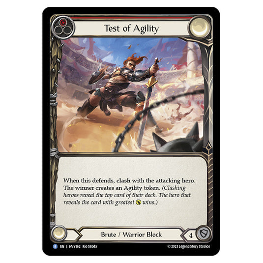 Flesh & Blood - Heavy Hitters - Test of Agility (Rainbow Foil) - HVY162-RF