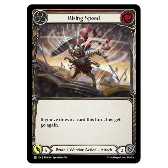 Flesh & Blood - Heavy Hitters - Rising Speed (Red) (Rainbow Foil) - HVY166-RF