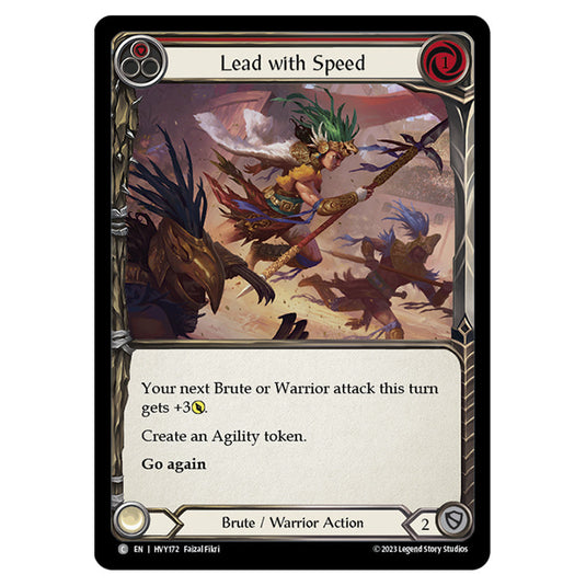 Flesh & Blood - Heavy Hitters - Lead with Speed (Red) - HVY172