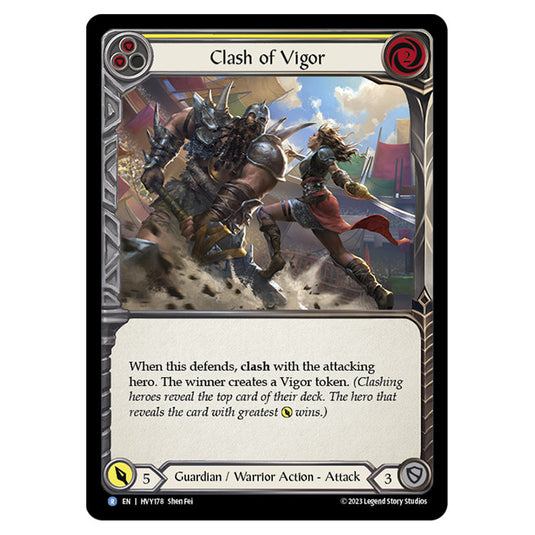 Flesh & Blood - Heavy Hitters - Clash of Vigor (Yellow) - HVY178