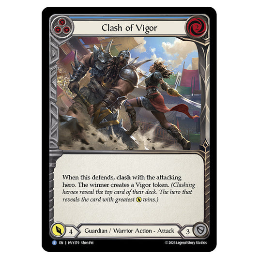 Flesh & Blood - Heavy Hitters - Clash of Vigor (Blue) - HVY179