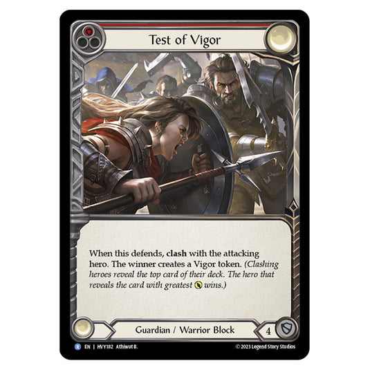 Flesh & Blood - Heavy Hitters - Test of Vigor (Rainbow Foil) - HVY182-RF