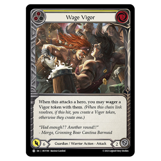 Flesh & Blood - Heavy Hitters - Wage Vigor (Yellow) - HVY190