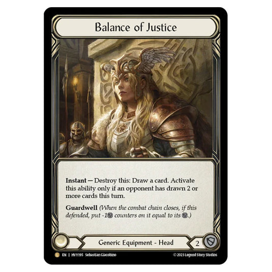 Flesh & Blood - Heavy Hitters - Balance of Justice (Cold Foil) - HVY195-CF