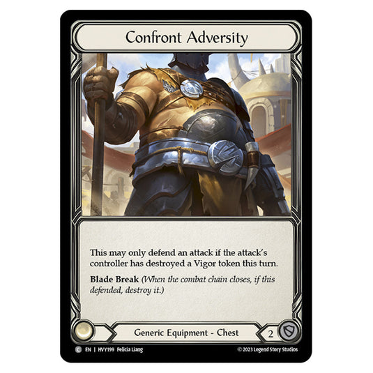 Flesh & Blood - Heavy Hitters - Confront Adversity (Cold Foil) - HVY199-CF