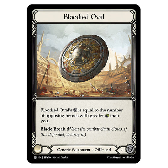 Flesh & Blood - Heavy Hitters - Bloodied Oval (Cold Foil) - HVY206-CF