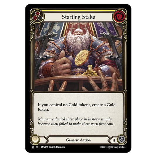 Flesh & Blood - Heavy Hitters - Starting Stake (Rainbow Foil) - HVY238-RF